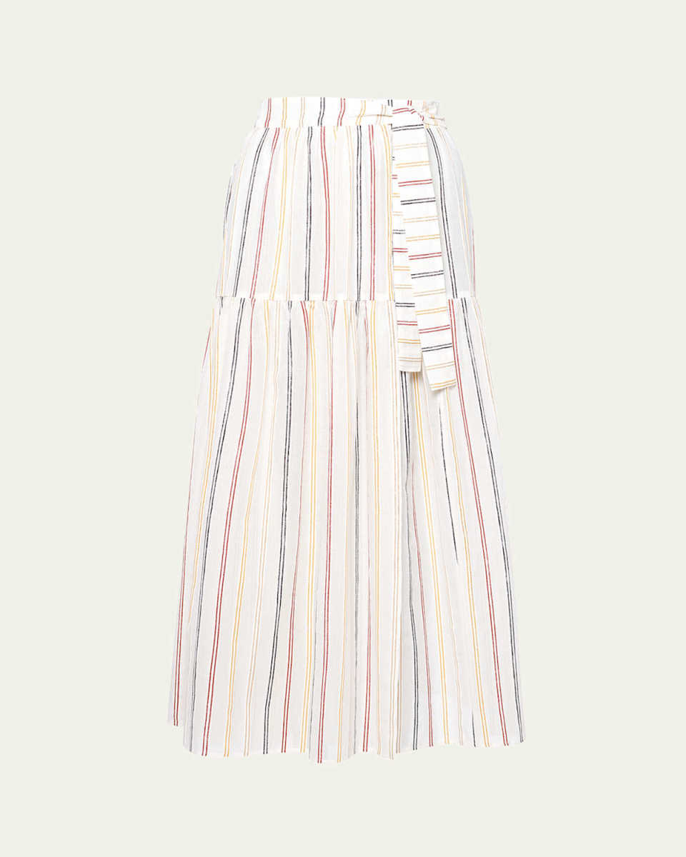 Brillante Striped Maxi Skirt